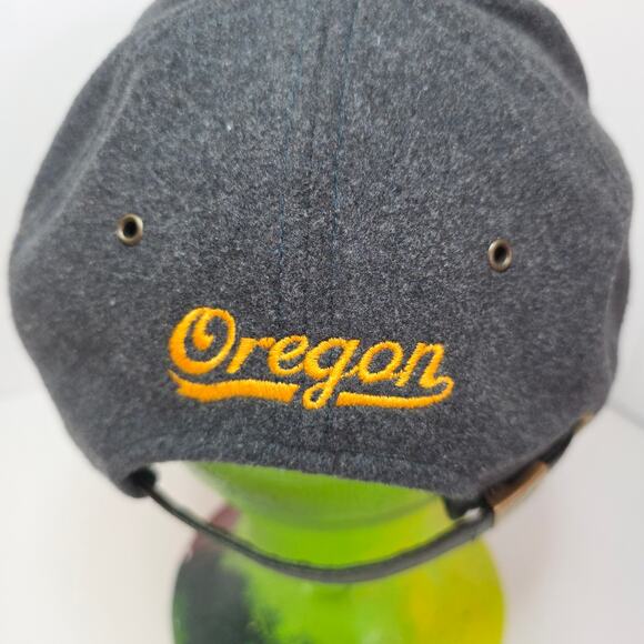 Oregon Ducks Vintage 100%Wool Embroidered Image By ZEPHYR Adjustable Rare Warm - Picture 4 of 13